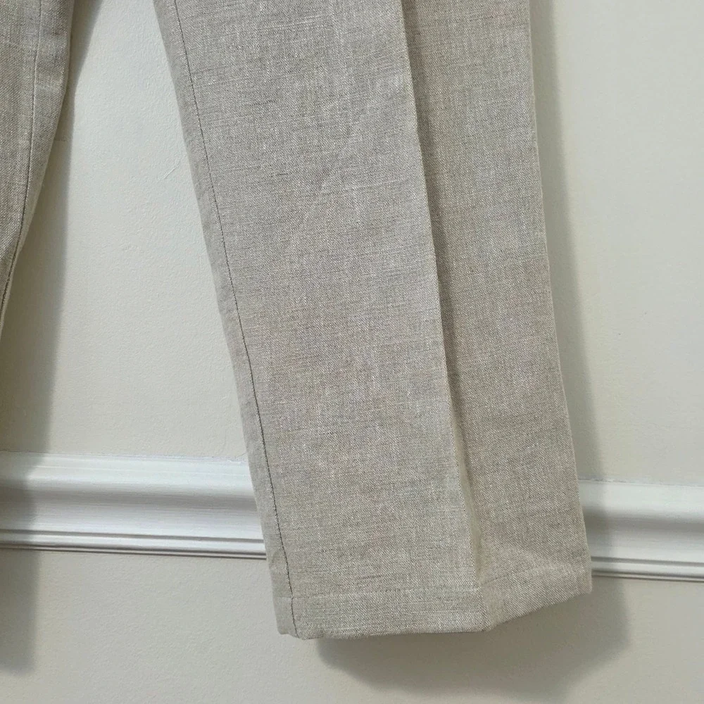 Dockers Premium Linen Blend Pants 36x29 D3 Classic Beige Coastal Preppy Beach